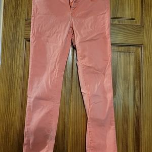 Coral skinny jeans sz 27
